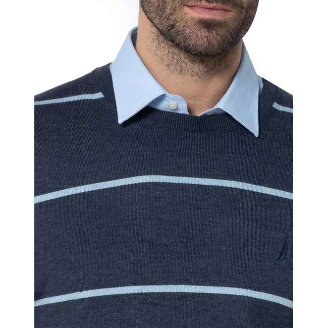 Product NAUTICA KNITTED T-SHIRT MM PERFORMANCE STRIPED CREW (12GG) base image