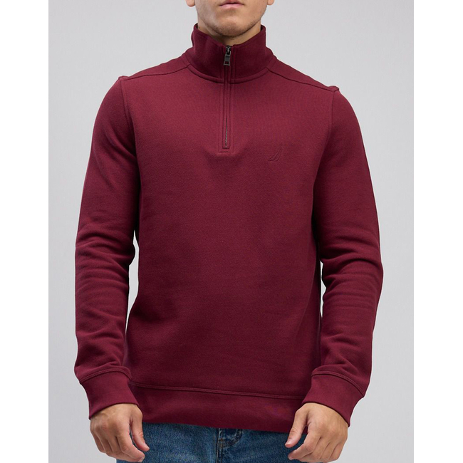 Product NAUTICA LS PIQUE FLEECE 1/4 ZIP SWEATSHIRT base image