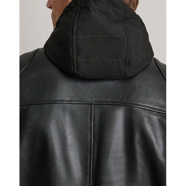 Product NAVY&GREEN ΔΕΡΜΑΤΙΝΟ ΤΖΑΚΕΤ base image