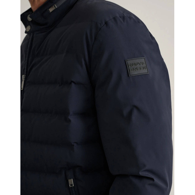 Product NAVY&GREEN JACKET WITH DETACHABLE HOOD base image