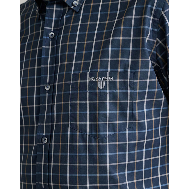 Product NAVY&GREEN ΠΟΥΚΑΜΙΣΟ COMFORT FIT base image