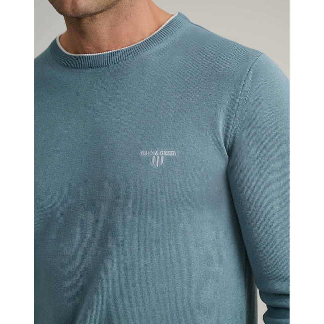 Product NAVY&GREEN KNIT base image