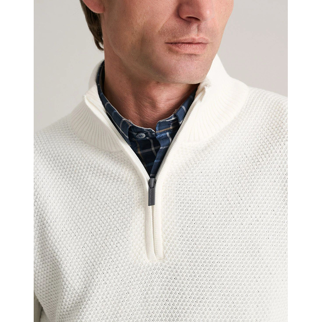 Product NAVY&GREEN KNITTED COTTON JACKET WITH ZIPPER base image