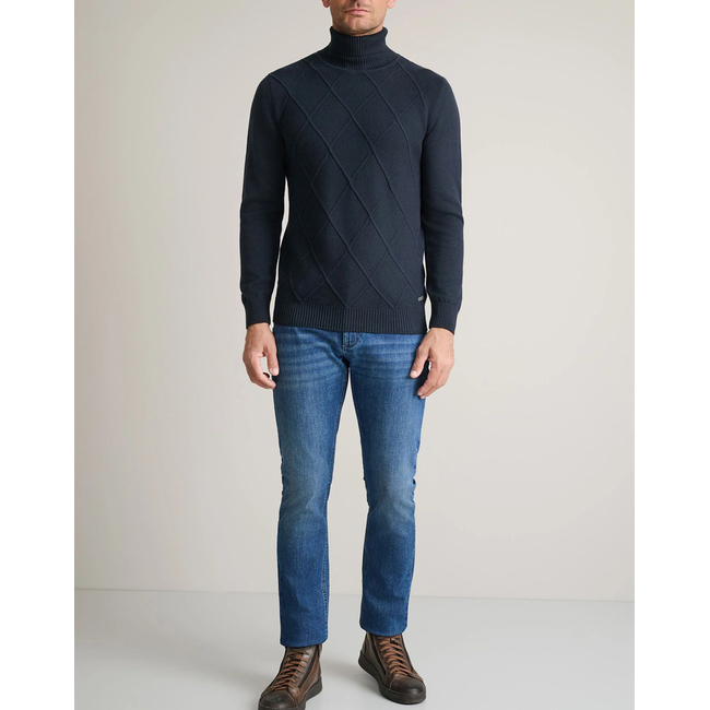 Product NAVY&GREEN KNIT-10GG COTTON base image