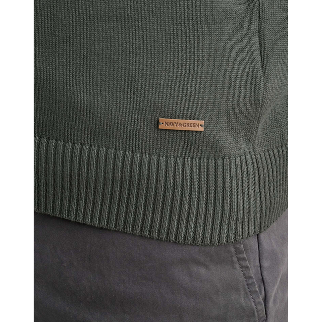 Product NAVY&GREEN KNIT-10GG COTTON base image