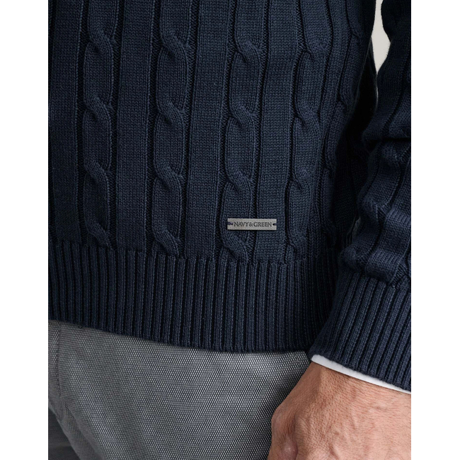 Product NAVY&GREEN ΠΛΕΚΤΟ-7GG COTTON base image