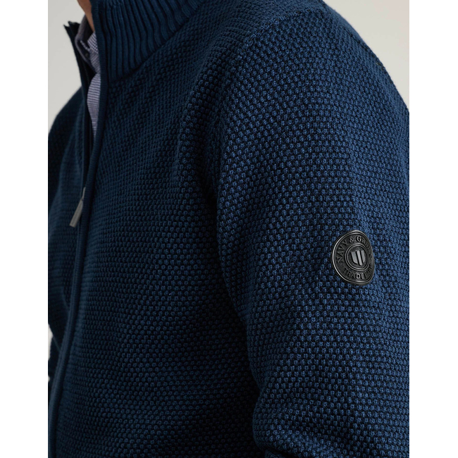 Product NAVY&GREEN ΠΛΕΚΤΗ ΒΑΜΒΑΚΕΡΗ ΖΑΚΕΤΑ ΜΕ ΦΕΡΜΟΥΑΡ base image