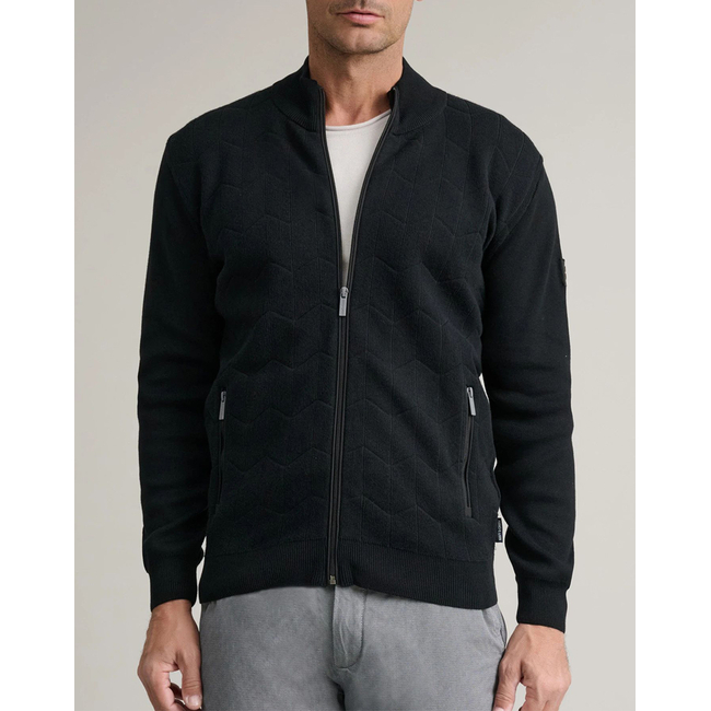 Product NAVY&GREEN ΖΑΚΕΤΑ ΠΛΕΚΤΗ-12GG COTTON base image