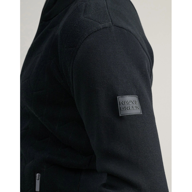 Product NAVY&GREEN ΖΑΚΕΤΑ ΠΛΕΚΤΗ-12GG COTTON base image