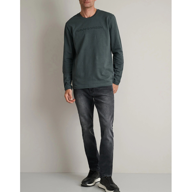 Product NAVY&GREEN ΜΠΛΟΥΖΑ ΛΑΙΜΟΚΟΨΗ M/M base image