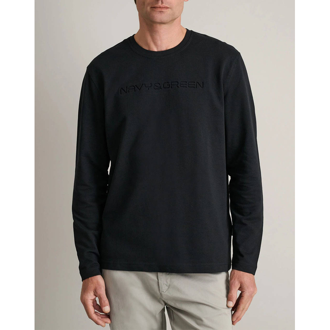 Product NAVY&GREEN ΜΠΛΟΥΖΑ ΛΑΙΜΟΚΟΨΗ M/M base image