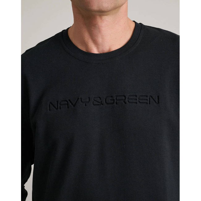 Product NAVY&GREEN ΜΠΛΟΥΖΑ ΛΑΙΜΟΚΟΨΗ M/M base image