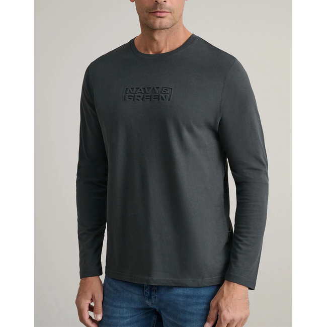 Product NAVY&GREEN ΜΠΛΟΥΖΑ ΛΑΙΜΟΚΟΨΗ M/M base image