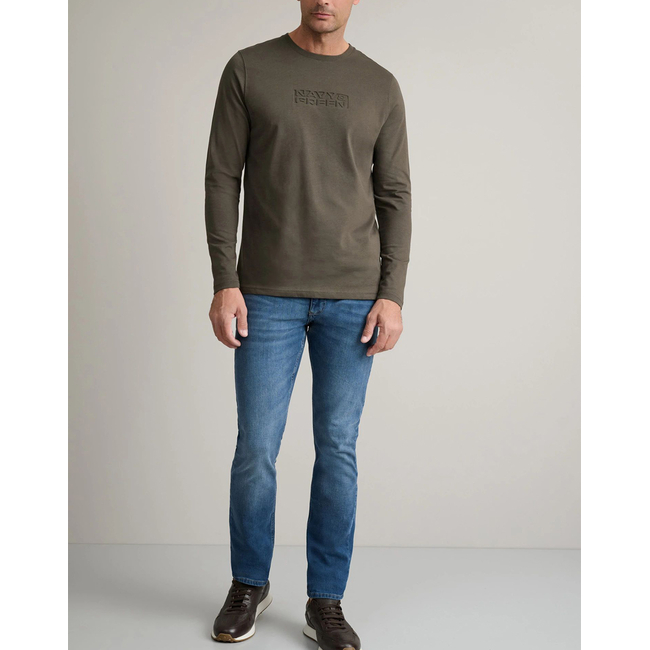 Product NAVY&GREEN ΜΠΛΟΥΖΑ ΛΑΙΜΟΚΟΨΗ M/M base image