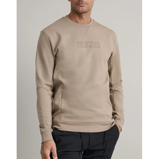 Product NAVY&GREEN ΜΠΛΟΥΖΑ ΦΟΥΤΕΡ ΛΑΙΜΟΚΟΨΗ base image