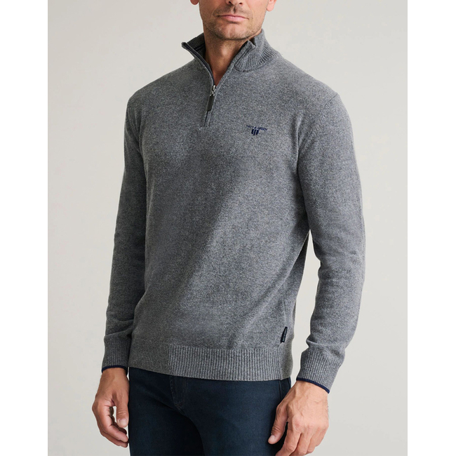 Product NAVY&GREEN KNITWEAR ZIPPER base image