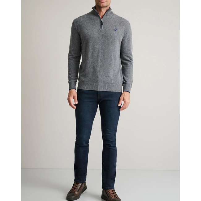 Product NAVY&GREEN KNITWEAR ZIPPER base image