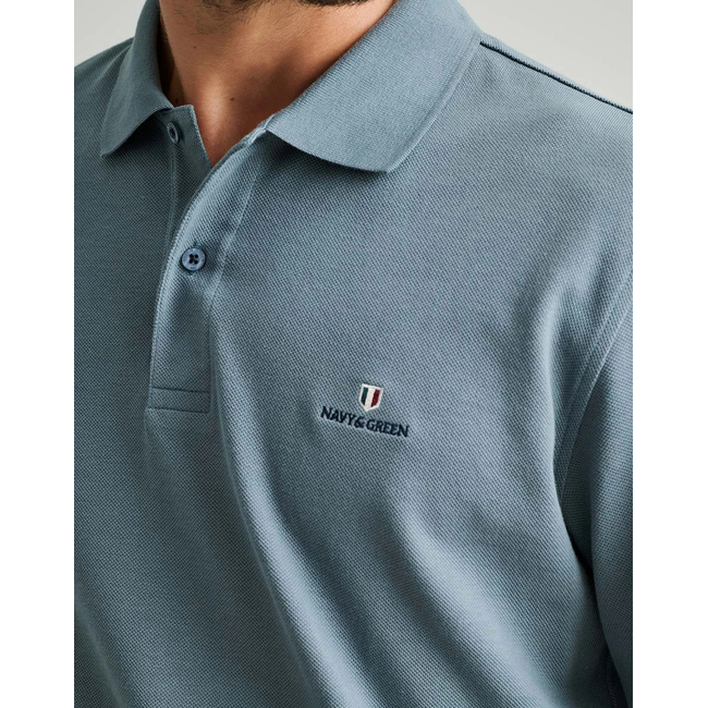 Product NAVY&GREEN POLO SHIRT \ base image
