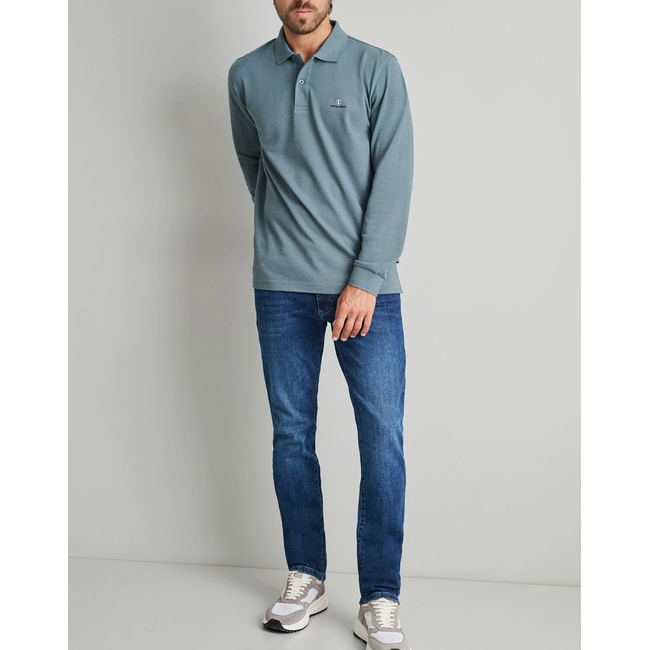 Product NAVY&GREEN POLO SHIRT \ base image
