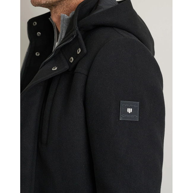 Product NAVY&GREEN ΗΜΙΠΑΛΤΟ ΜΕ ΚΟΥΚΟΥΛΑ base image