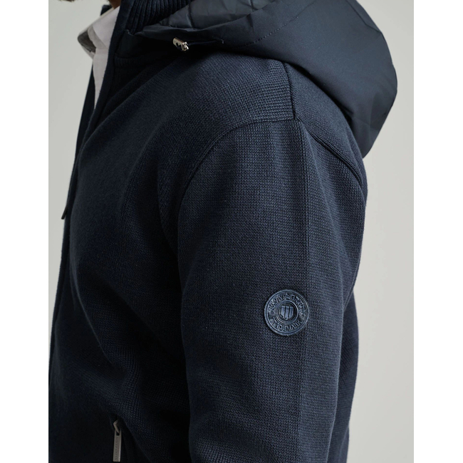 Product NAVY&GREEN KNITTED CARDIGAN base image