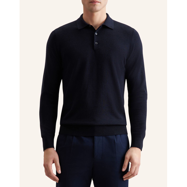 Product SEIDENSTICKER MERINO POLO PULLOVER base image