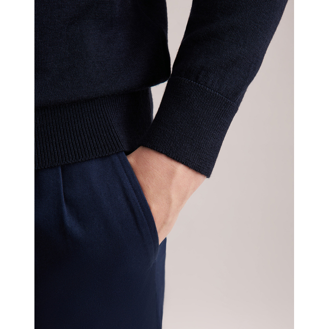 Product SEIDENSTICKER MERINO POLO PULLOVER base image