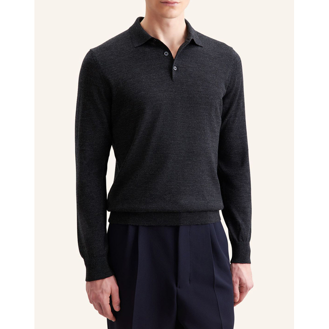 Product SEIDENSTICKER MERINO POLO PULLOVER base image