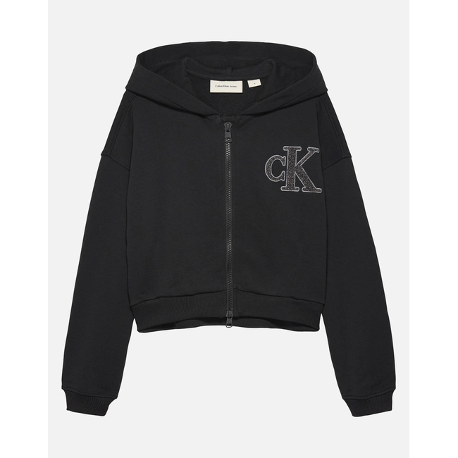 Product CALVIN KLEIN JEANS CK LOGO TERRY ZIP THROUGH base image