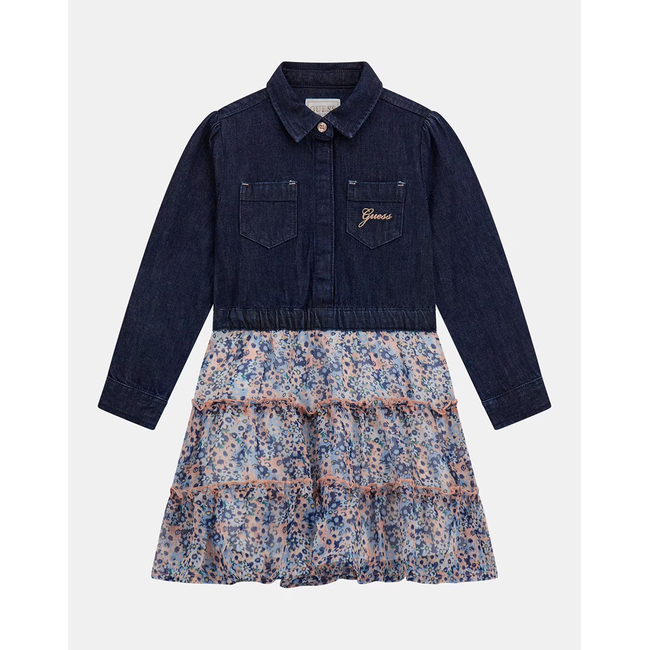 Product GUESS  MIXED FABRICS ADJ. LS DRESS ΦΟΡΕΜΑ ΠΑΙΔΙΚΟ GIRL base image