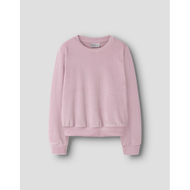 Product NAME IT NKFVELOA LS VELVET SHORT TOP base image