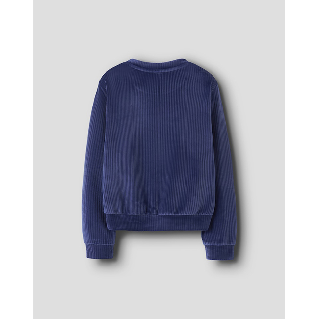 Product NAME IT NKFVELOA LS VELVET SHORT TOP base image