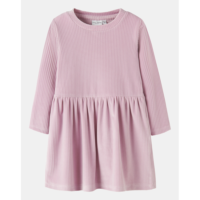 Product NAME IT NMFVELOA LS VELVET DRESS base image