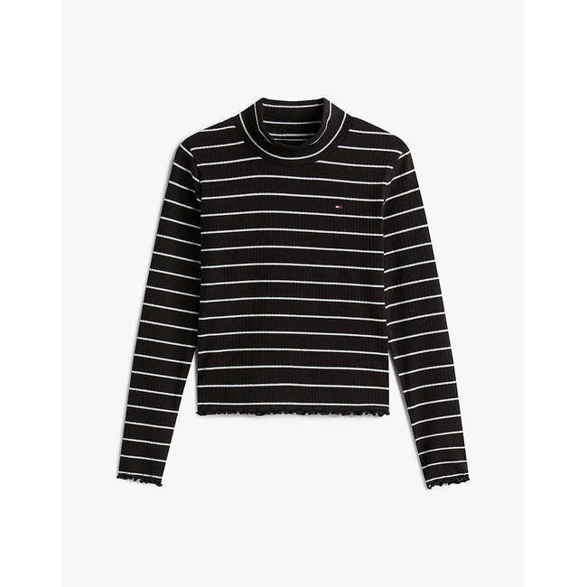 Product TOMMY HILFIGER SPARKLE STRIPE MOCK NECK L/S base image