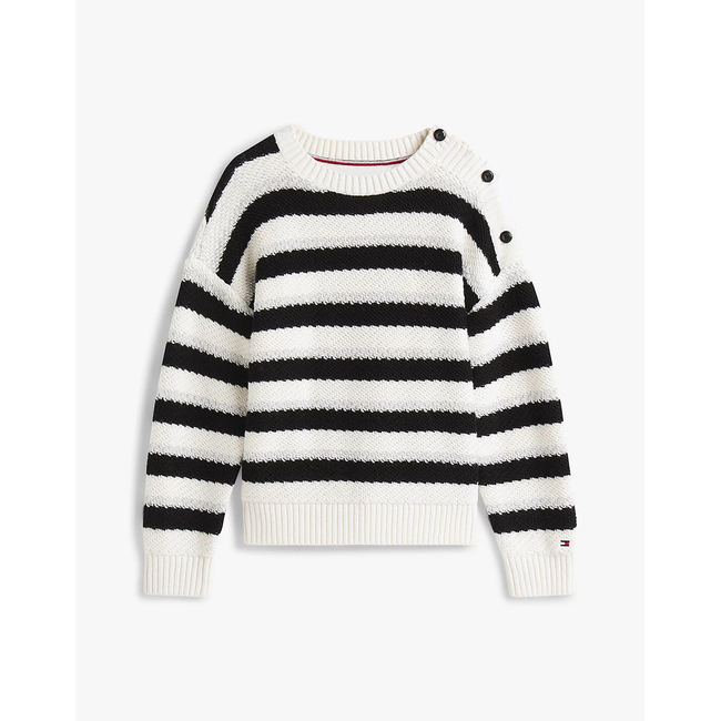 Product TOMMY HILFIGER LUREX STRIPE SWEATER base image