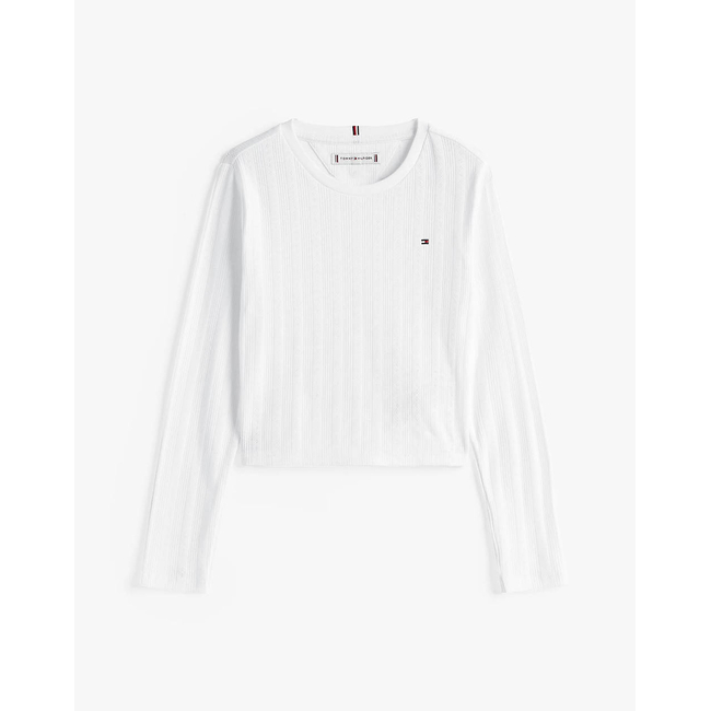 Product TOMMY HILFIGER POINTELLE TOP LS base image
