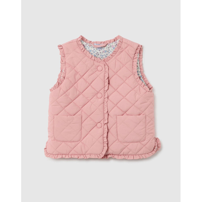 Product OVS QUILTED GILET W/RUFFLE base image