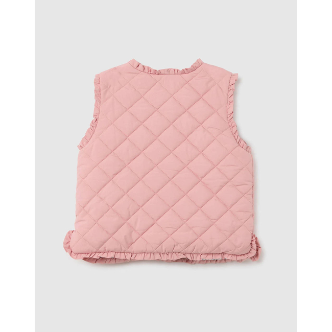 Product OVS QUILTED GILET W/RUFFLE base image