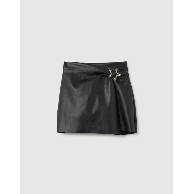 Product OVS FAKE LEATHER SKORT W/APP base image