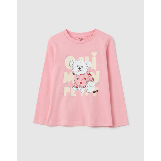 Product OVS TSH LS PRINT4-5COL STRASS base image