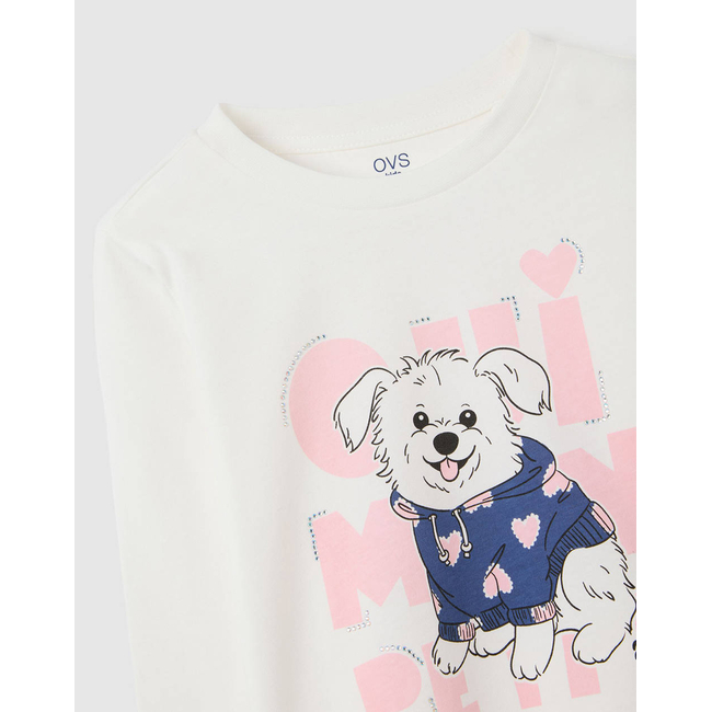 Product OVS TSH LS PRINT4-5COL STRASS base image