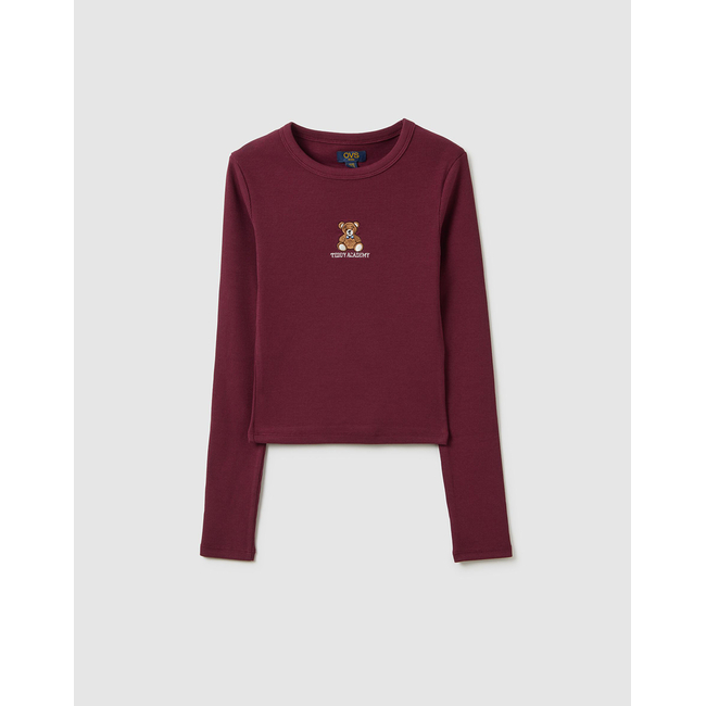 Product OVS T-SHIRT RIB W/EMBRO base image