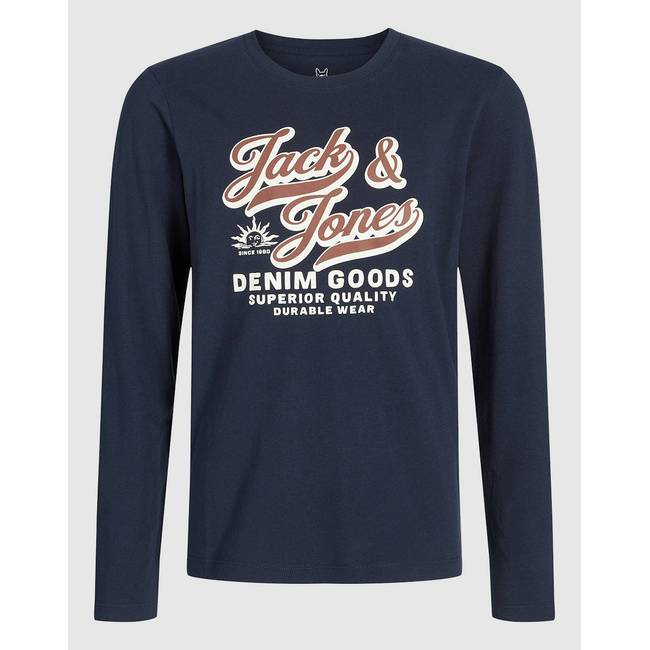 Product JACK&JONES JELOGO TEE LS O-NEC 2 COL AW25 NOOS JNR base image