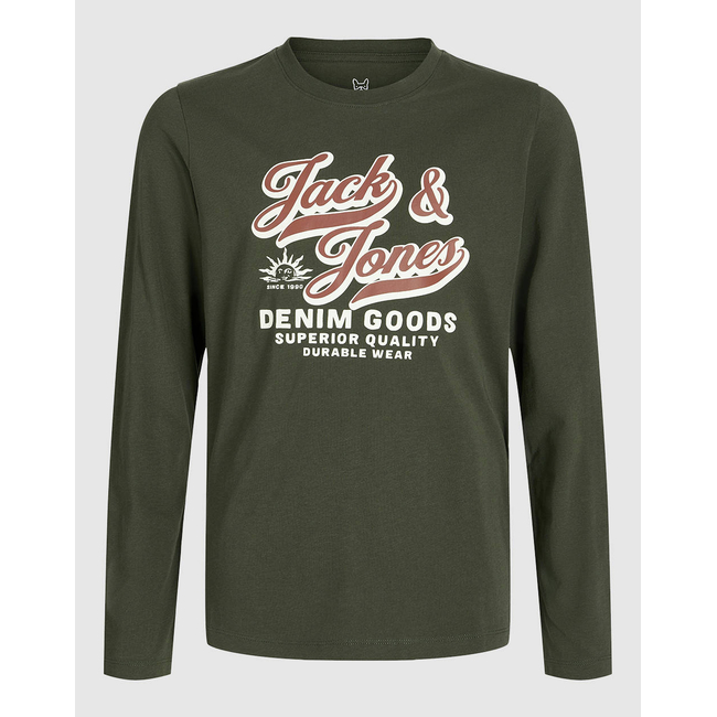 Product JACK&JONES JELOGO TEE LS O-NEC 2 COL AW25 NOOS JNR base image