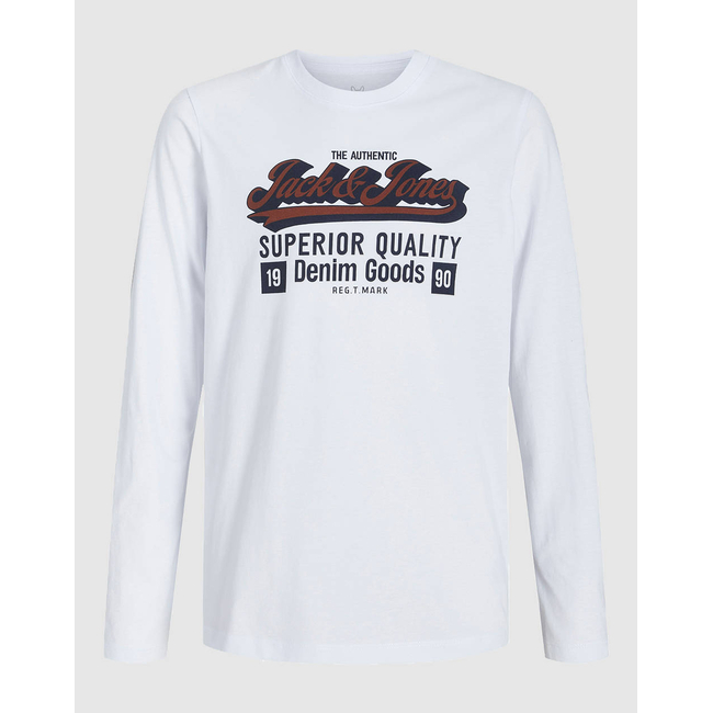 Product JACK&JONES JELOGO TEE LS O-NEC 2 COL AW25 NOOS JNR base image