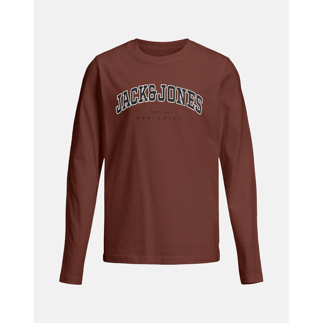 Product JACK&JONES JJECALEB VARSITY TEE LS O-NECK SN JNR base image