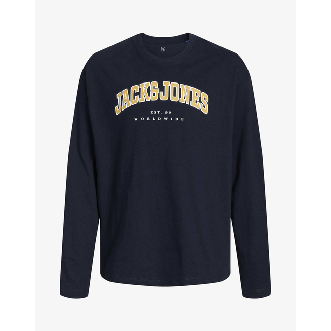 Product JACK&JONES JJECALEB VARSITY TEE LS O-NECK SN JNR base image