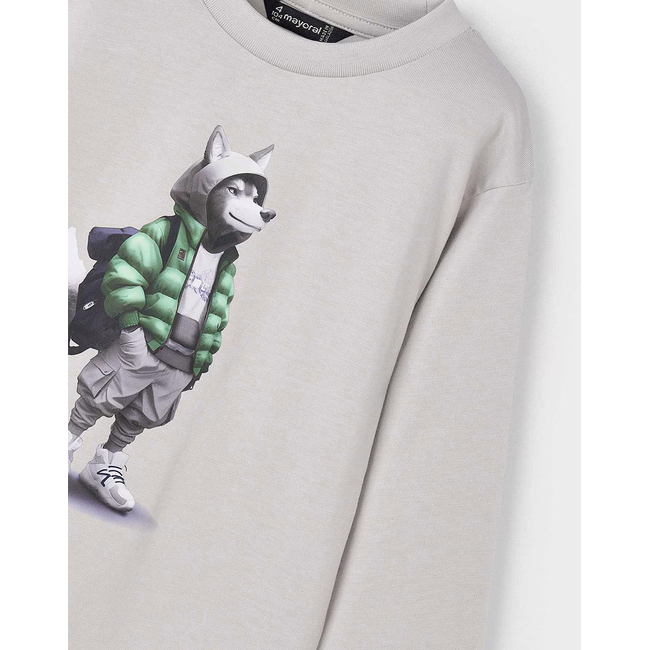 Product MAYORAL ΜΠΛΟΥΖΑ ΜΑΚΡΥΜΑΝΙΚΗ "WOLF" base image