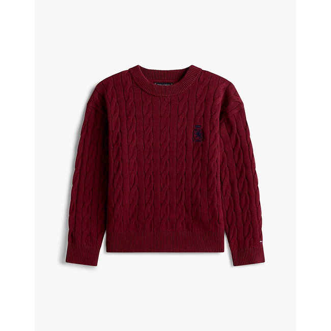 Product TOMMY HILFIGER COTTON CABLE CREST C-NK SWEATER base image
