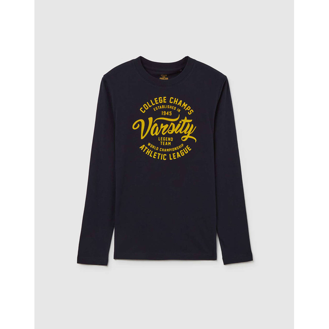 Product OVS TSH LS  PRINT EMBEL FLOCK base image